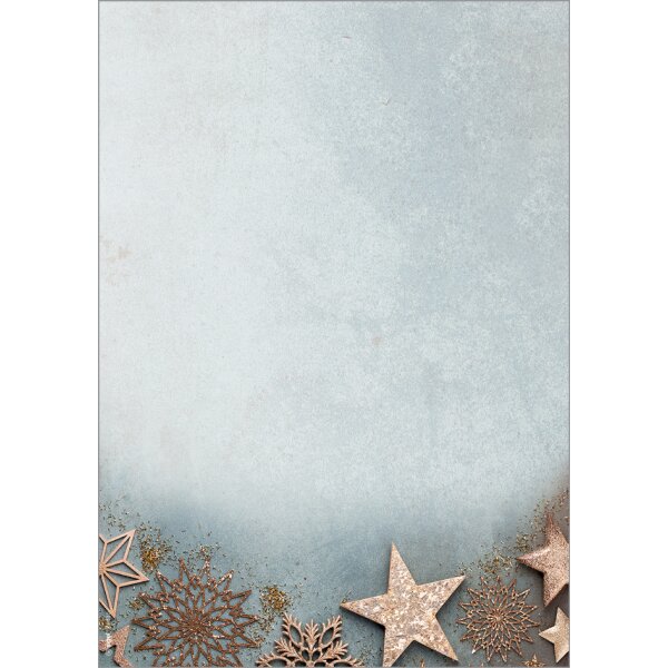 sigel Papier à motif de Noël Christmas with apples, A4