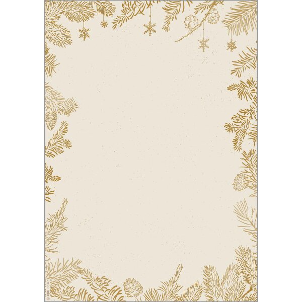 sigel Papier à motif de Noël Christmas with apples, A4