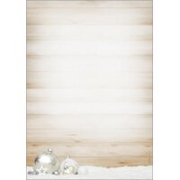 sigel Papier à motif de Noël Christmas with apples, A4