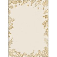 sigel Papier à motif de Noël Christmas with apples, A4