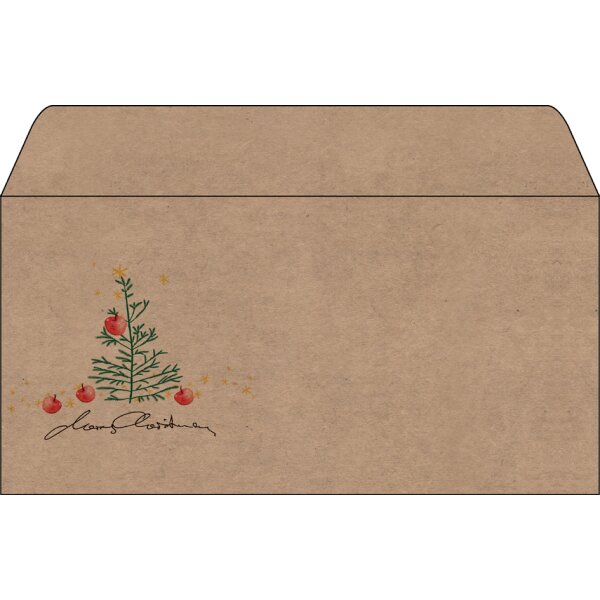 sigel Enveloppe de Noël Polar bear with shooting star,long