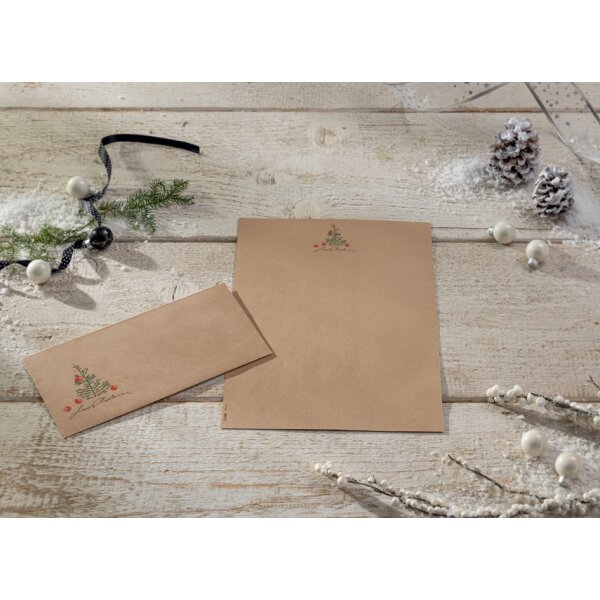 sigel Enveloppe de Noël Polar bear with shooting star,long