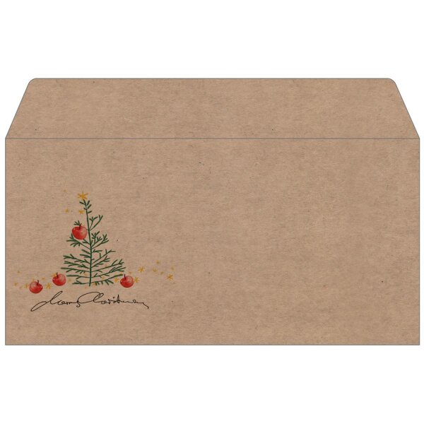 sigel Enveloppe de Noël Polar bear with shooting star,long