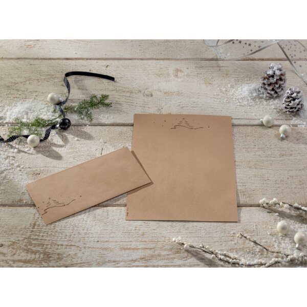 sigel Enveloppe de Noël Polar bear with shooting star,long