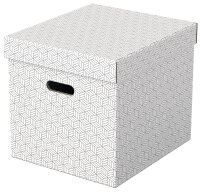 Esselte Aufbewahrungsbox Home Cube, 3er Set, weiss