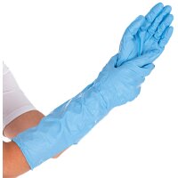 HYGOSTAR Gant nitrile EXTRA SAFE SUPERLONG, XL, bleu