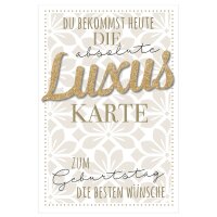 SUSY CARD Geburtstagskarte Glitzer Luxus