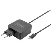 DIGITUS Chargeur pour ordinateur portable USB-C, 65 W, noir