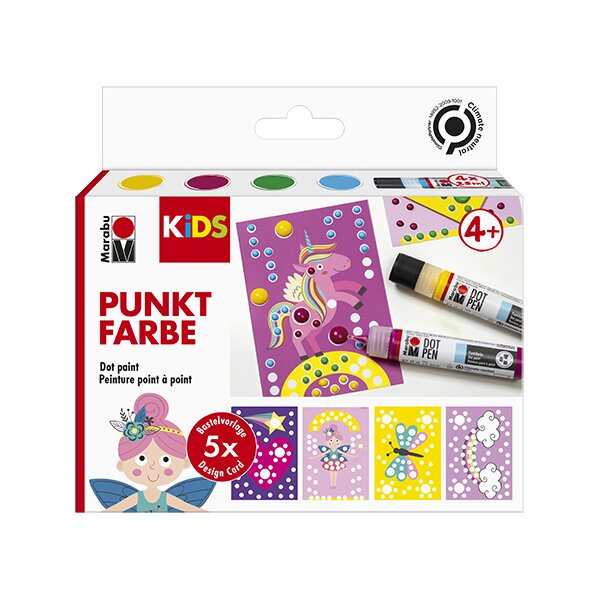Marabu KiDS Set de peinture point à point Dot Pen Licorne