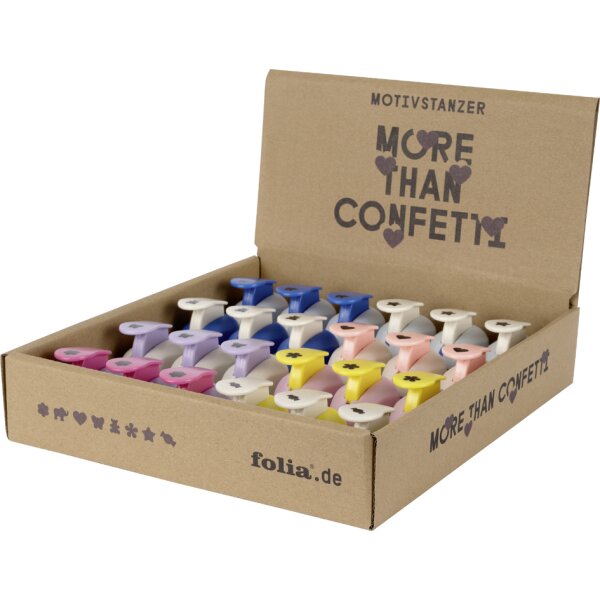 folia Perforateur à motif MINI, présentoir en carton de 24