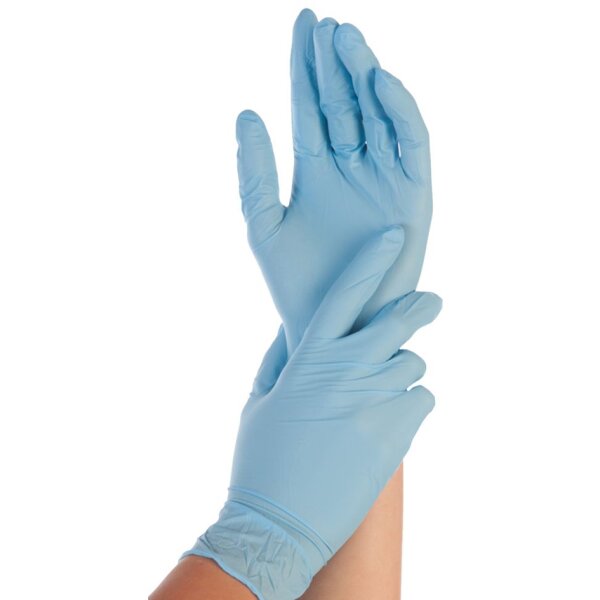 HYGONORM Gant nitrile SAFE FIT, XL, sans poudre, bleu