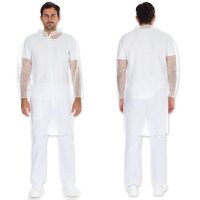 HYGONORM Blouse visiteur LIGHT avec boutons pression, blanc,