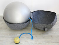 UNiLUX Ballon dassise ergonomique ERGO SPHERE, gris