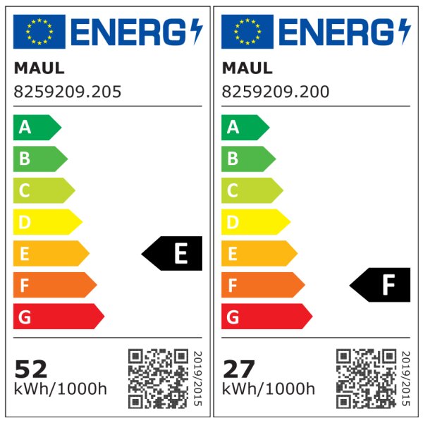 MAUL Lampadaire &agrave; LED MAULsirius sensor, dimmable, noir