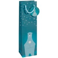 sigel Weihnachts-Flaschentüte "Polar bear with...