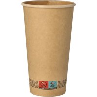 PAPSTAR Papp-Trinkbecher pure, 0,1 l, braun