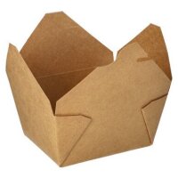 PAPSTAR Boîte repas pure, 2000 ml, brun