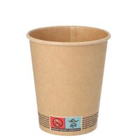 PAPSTAR Papp-Trinkbecher pure, 0,3 l, braun