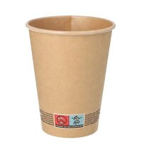 PAPSTAR Papp-Trinkbecher pure, 0,2 l, braun