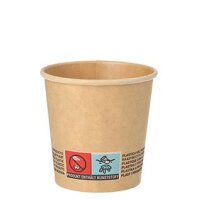 PAPSTAR Papp-Trinkbecher pure, 0,2 l, braun