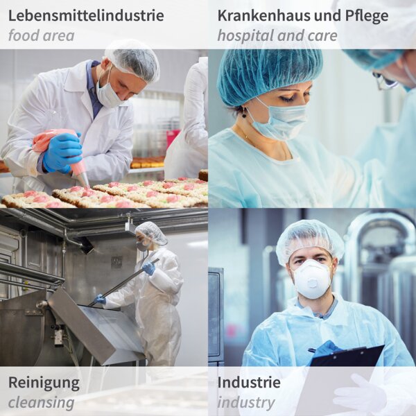 HYGONORM Charlotte Bettina Light, 600 mm, PP intissé, bleu