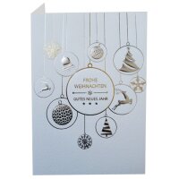 RÖMERTURM Weihnachtskarte Weisse Kugeln