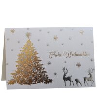 RÖMERTURM Weihnachtskarte "Weisse Kugeln"