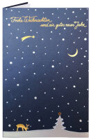 RÖMERTURM Weihnachtskarte Goldblaue Nacht
