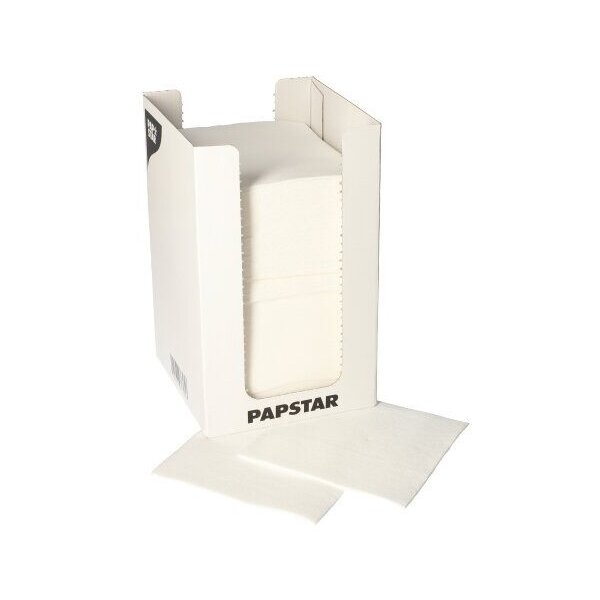 PAPSTAR Serviette cocktail PUNTO, 200 x 200 mm, blanc