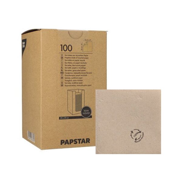 PAPSTAR Serviette cocktail PUNTO, 200 x 200 mm, blanc