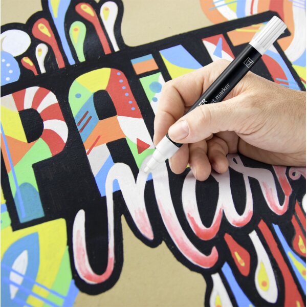STAEDTLER Marqueur acrylique paint marker Lumocolor, noir