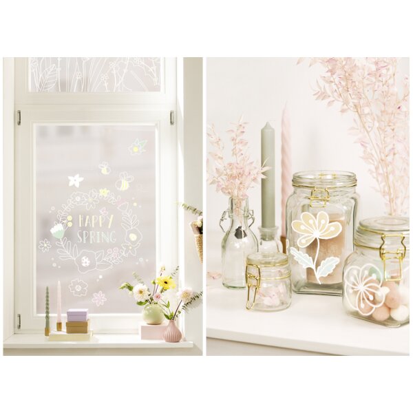 folia Modèles de décoration pour fenêtres BLOOM & GROW