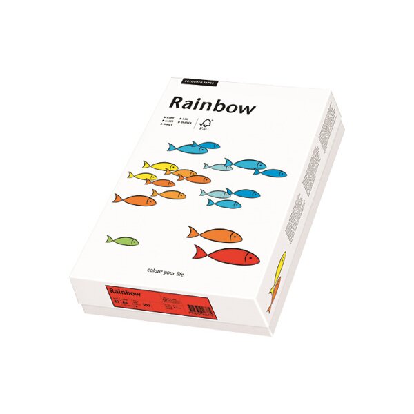 RAINBOW Papier orange moyen/22 A4 88043129 FSC, 160g 250 feuilles