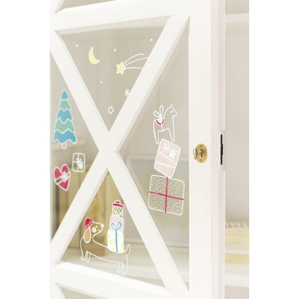 folia Modèle de décoration pour fenêtres COSY WINTER