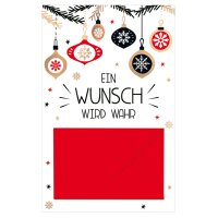 SUSY CARD Weihnachts-Gutscheinkarte "Wunsch"