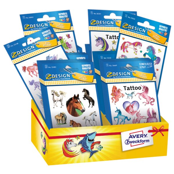 AVERY Zweckform ZDesign CREATIVE Einhorn Pferd Sortiment