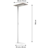 UNiLUX Lampadaire à LED NEXUS, avec plaque de...