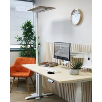 UNiLUX Lampadaire à LED NEXUS, avec plaque de feutre, blanc