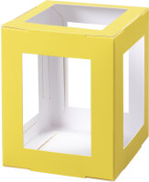 folia Pièces en carton pour mini lanterne, jaune