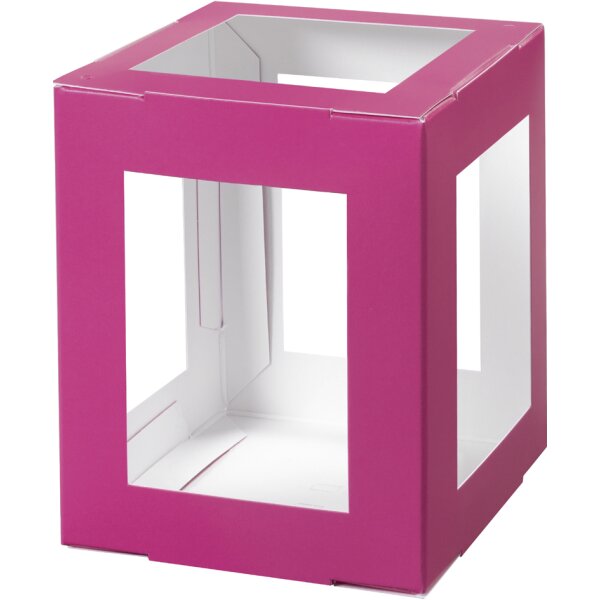 folia Pièces en carton pour lanterne, 135x135x180 mm, rouge