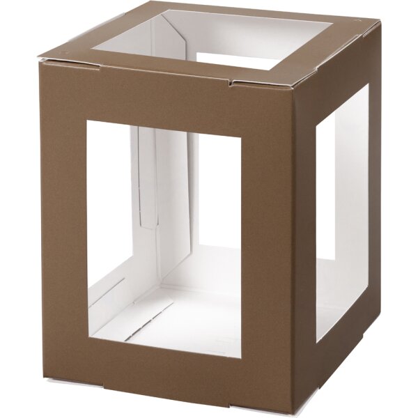 folia Mini-Laternen-Zuschnitt, 100 x 100 x 120 mm, pink