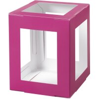 folia Pièces en carton pour mini lanterne, fuchsia