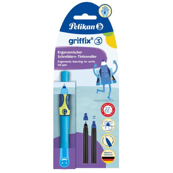 Pelikan Stylo roller griffix Neon Fresh Blue