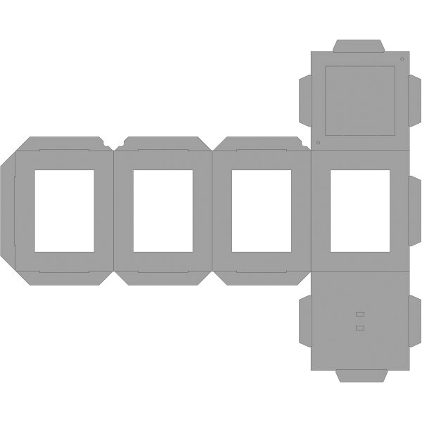 folia Pièces en carton pour lanterne, 135x135x180 mm, orange