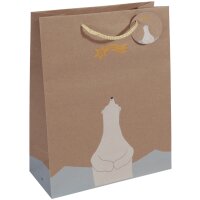 sigel Weihnachts-Geschenktüte "Polar bear with...", gross