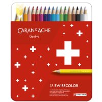CARAN DACHE Buntstifte SWISSCOLOR, 12er Metalletui