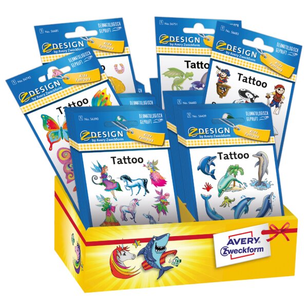 AVERY Zweckform ZDesign KIDS Tattoos Sortiment