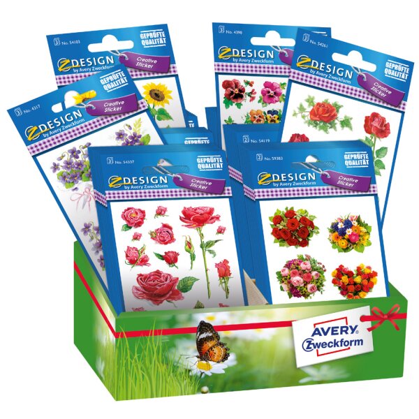 AVERY Zweckform ZDesign CREATIVE Blumen Sortiment