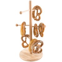 APS Brezel- und Wurstständer, aus Buchenholz