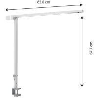 UNiLUX Lampe de bureau LED VENUSLIGHT, pied de serrage,blanc